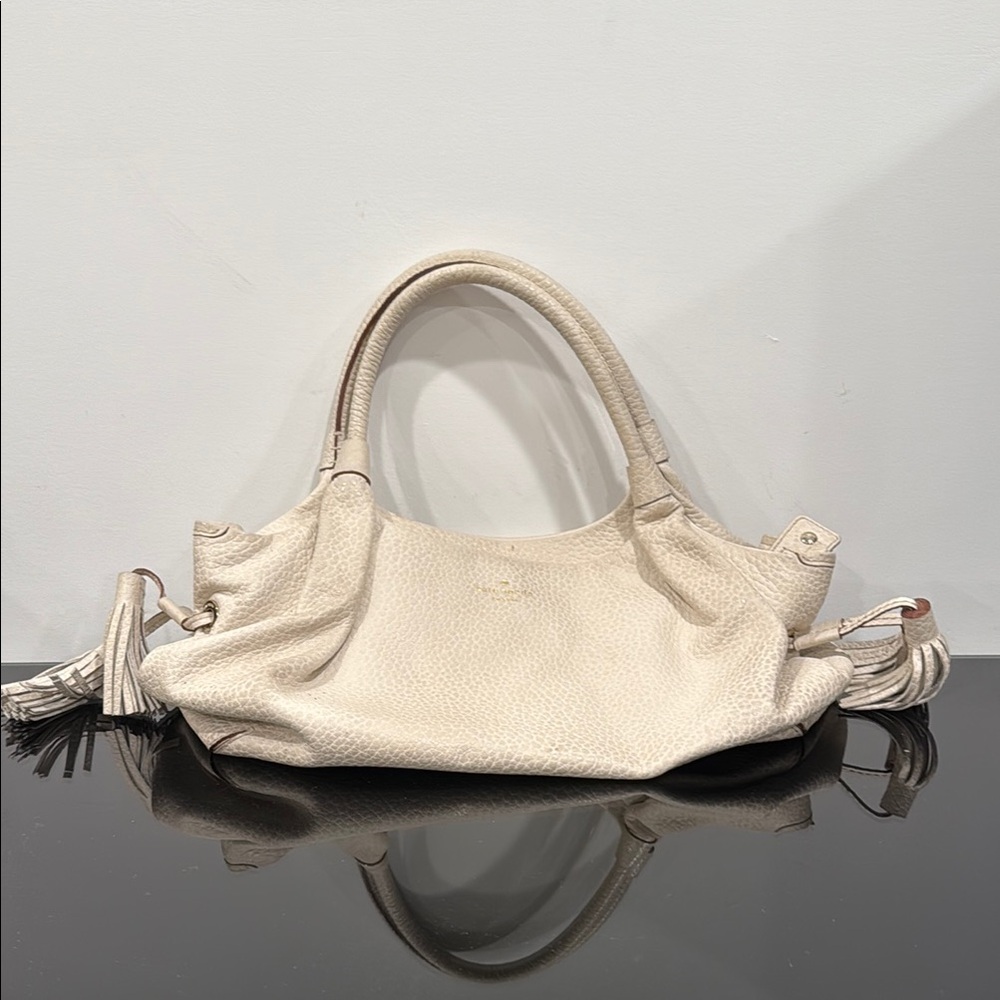 Kate Spade Cream Slouchy Shoulder Bag